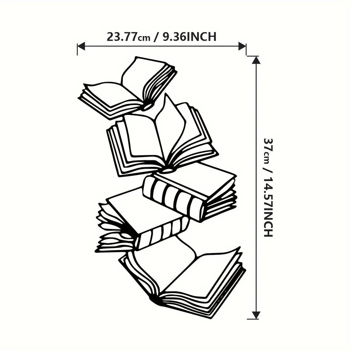

Очаровательное настенное искусство в стиле «книга» из металла — идеальный подарок для читателей, идеально подходит для любителей декора спальни и рукоделия. чёрный