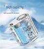 Portable High-Speed Waist Fan: USB Rechargeable, Strong Wind, Low Noise, Ideal for Outdoor High Heat.