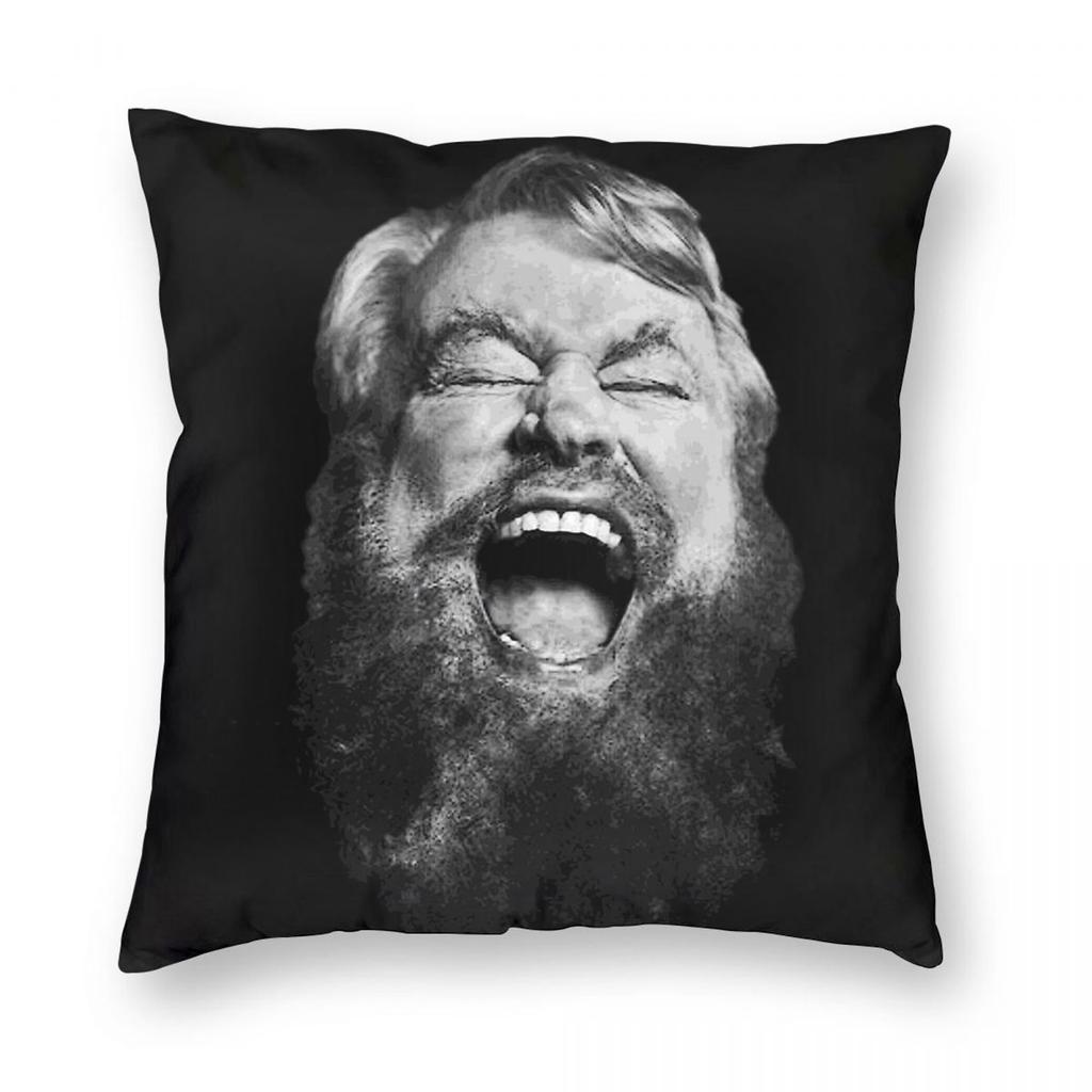 Brian Blessed Schauspieler Kissenbezug Polyester Leinen Samt Bedruckt Reißverschluss Dekorative Wohnkissenhülle