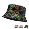 Color Sequins Fisherman Hat Women's Bucket Hat Foldable Basin Hat