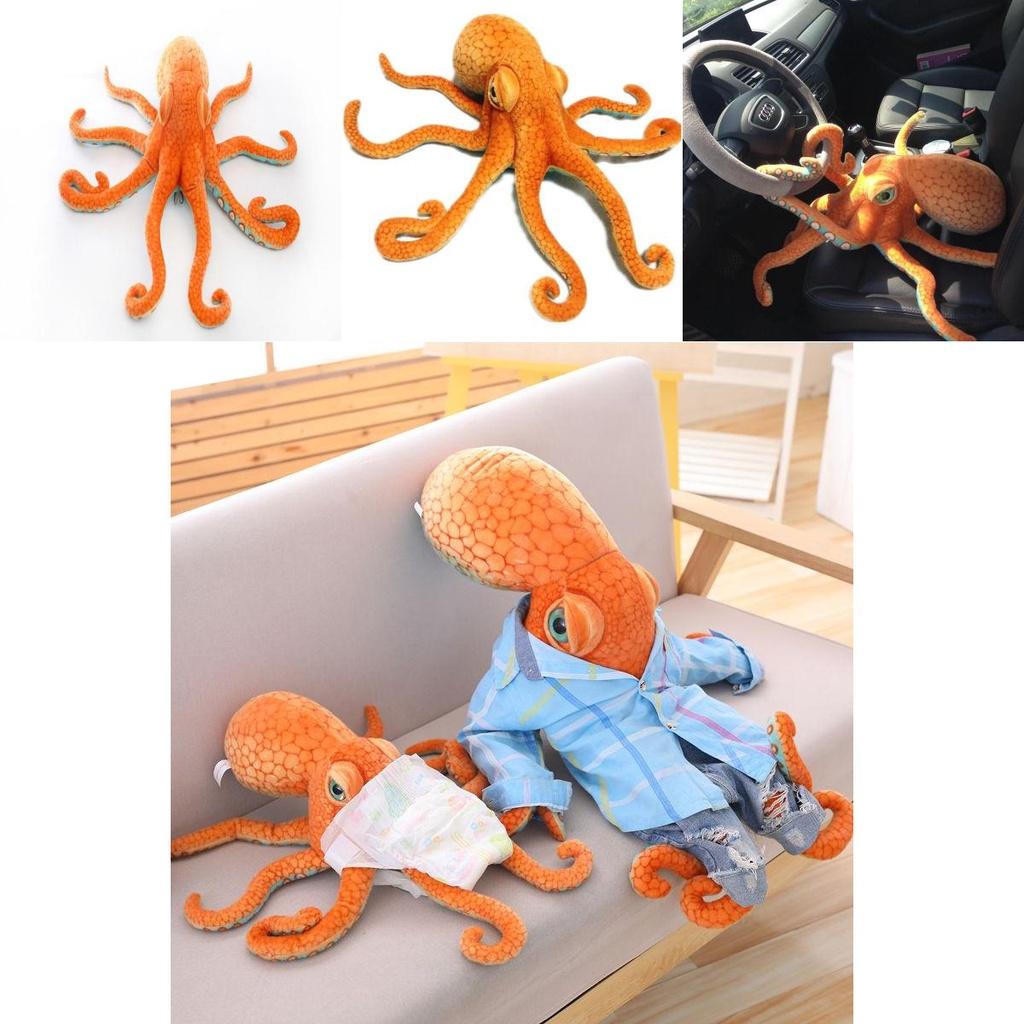 Extra Large Simulation Octopus Stuffed Animal Toy Plush Doll Perfect For Home And Car Decor