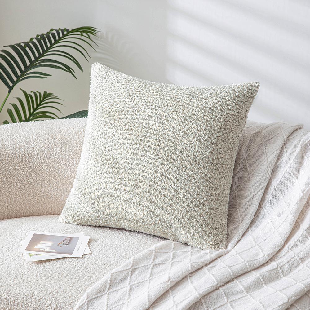 

Подушка из круглой пряжи в стиле легкой роскоши, универсальная плетеная текстура, диванная подушка, декоративная подушка для модельной комнаты, двусторонняя подушка из круглой пряжи 45 * 45cm without core