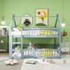 Wood Frame Family Loft Bed Stable Base Bunk with Ladder Falling Protection Strong Baby Cot Load Bearing Bedroom Furniture