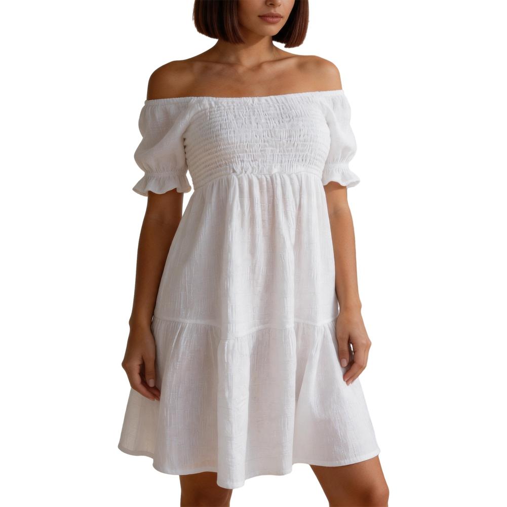 Women s Loose-Fitting Backless Off-the-Shoulder Dress 2XL