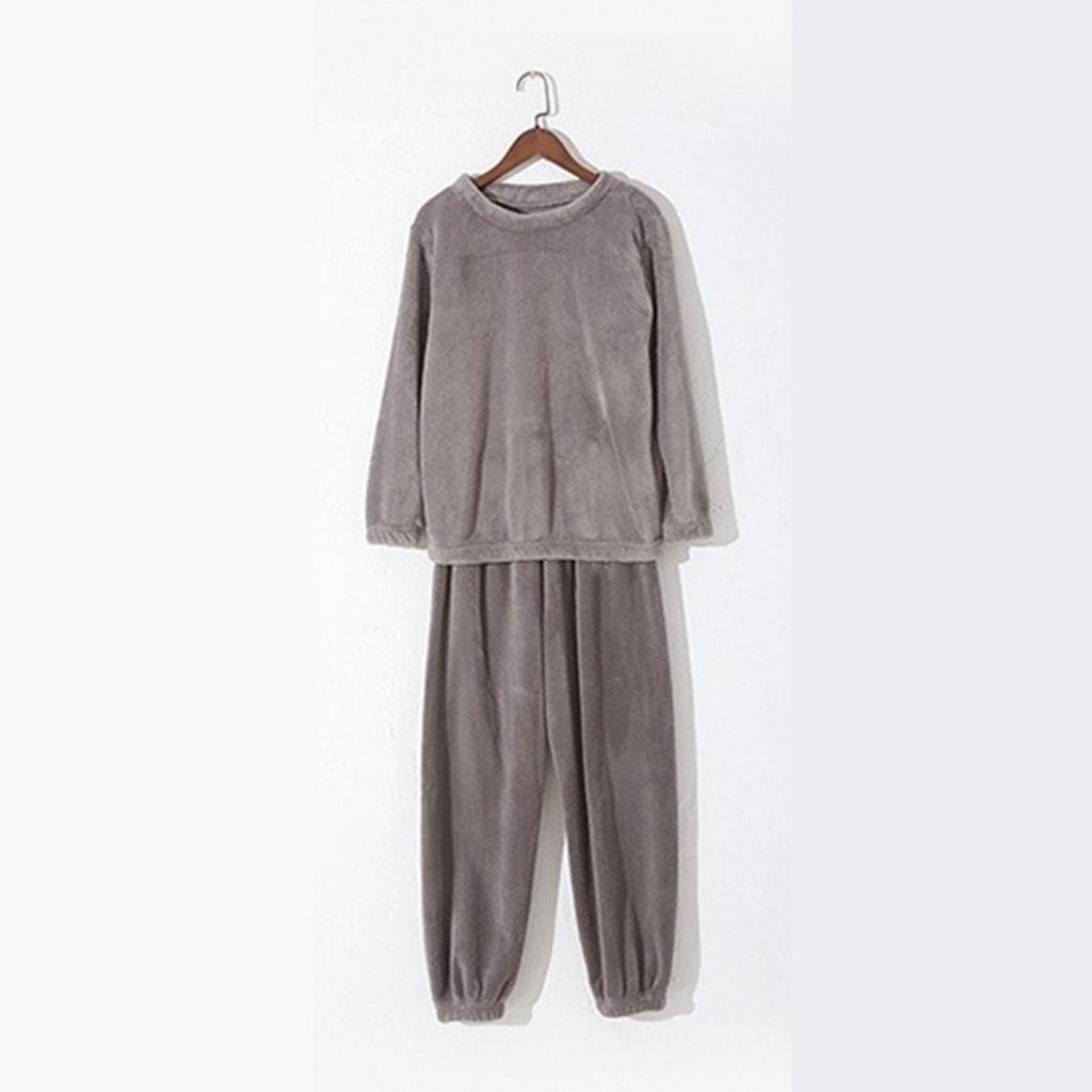 Autumn and Winter Coral Fleece Pajamas for Women, Thick and Warm Flannel Long Home Wear, Fashionable Plus Size Cardigan Set