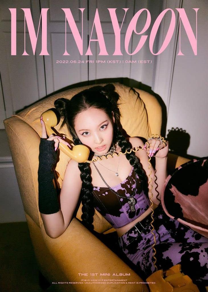Twice Nayeon IM NAYEON 1st Solo Mini Album Version Polaroid Clear Business Interview Poster On Sealed A-I'M CD+PhotoBook+Envelope+1p PhotoCard+1p