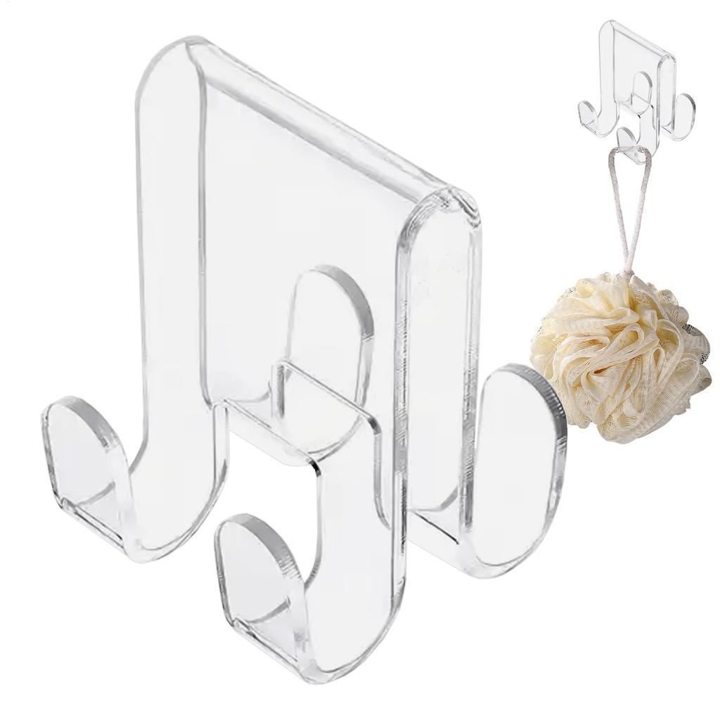 Glass Door Hooks Towel Hanger Shower Towel Hooks Punch-Free Storage Tool for Robe Clothes Towel and Washcloth Towel Hook Tools