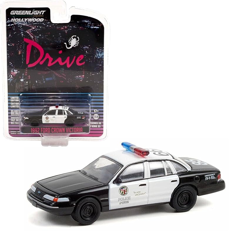 

Greenlight 1/64 Ford Crown Victoria 1992 полицейская машина Drive Мини-машина Crown Victoria Police LAPD [продукт]