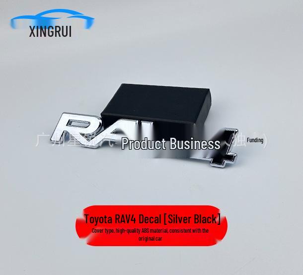 RAV4 Off-Road SUV Rear Trunk Letter Emblem Stickers