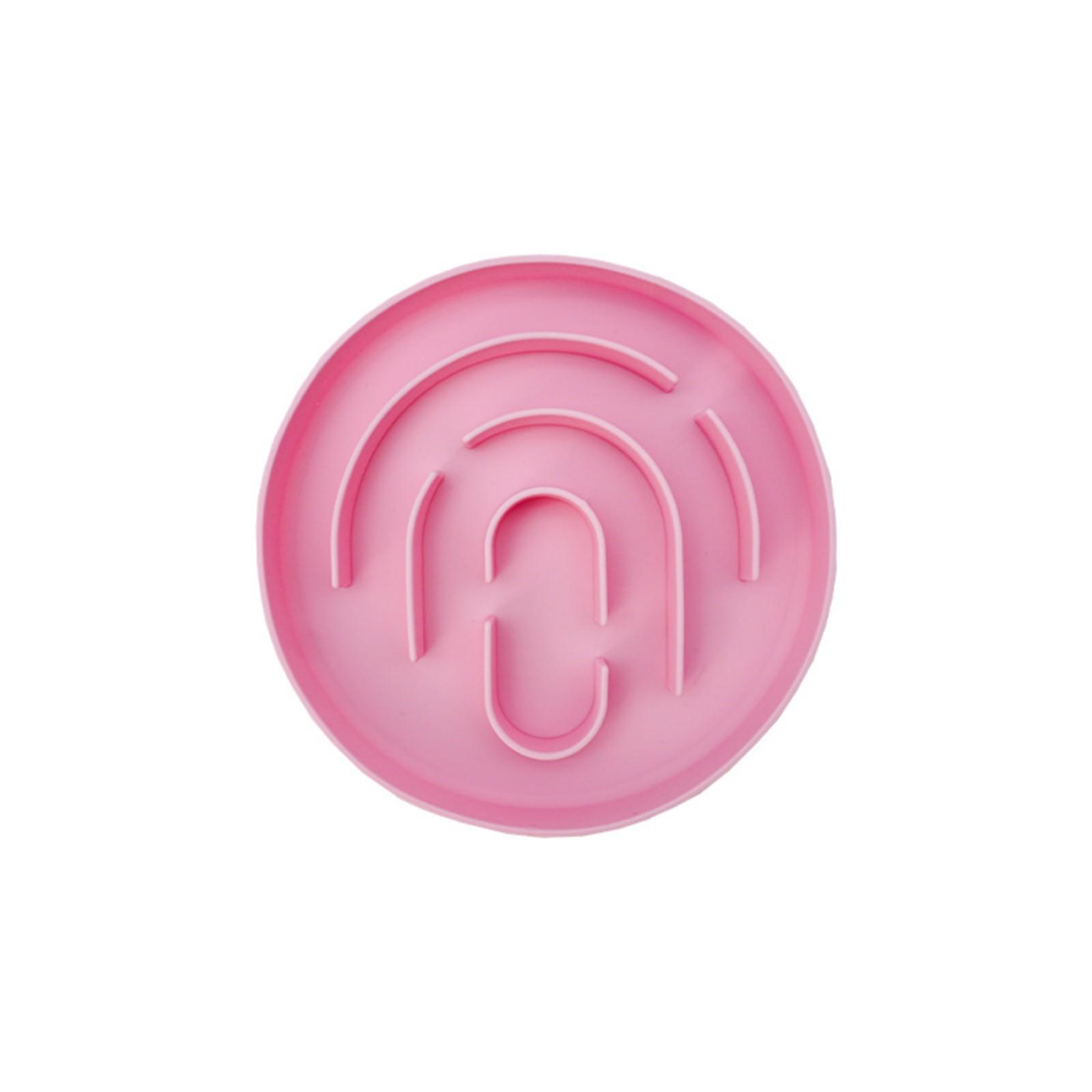 

Миска для кошек с медленным поеданием, миска для кошачьего корма против заглатывания, миска для медленного поедания для домашних животных, способствует здоровому пищеварению One Size розовый