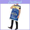 Costume Birra in Lattina di Halloween per Adulti con Fantasia Stampata Perfetto per Feste a Tema