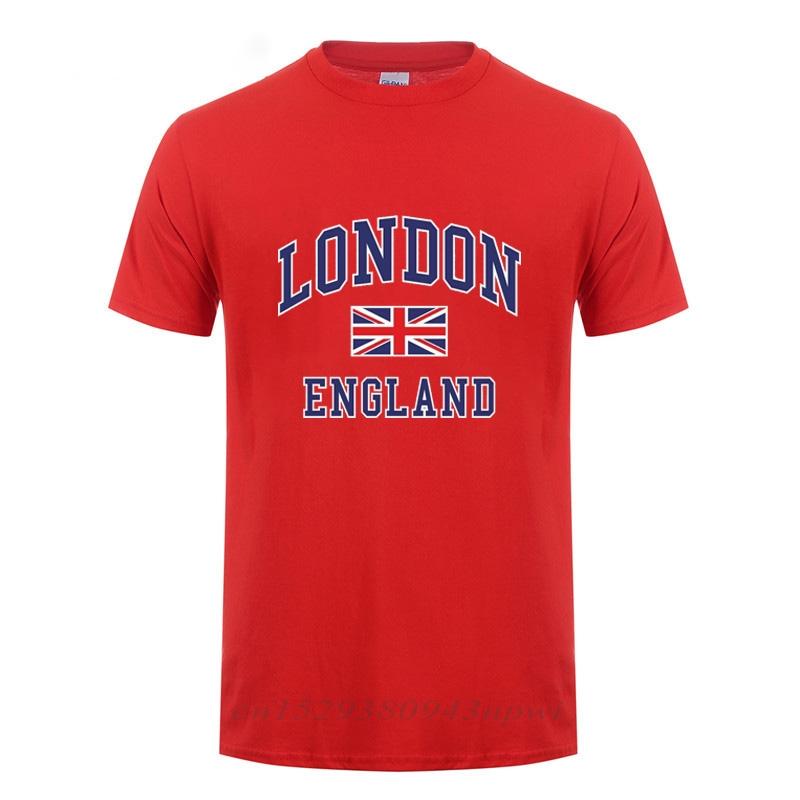 I Love London England Flag Union Jack T Shirt Novelty Souvenir Birthday Gift Mens Short Sleeve O Neck Cotton TShirt Summer Tops
