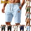 Pantaloni e Pantaloni Corti Casual da Uomo a Colore Unito con Stampa