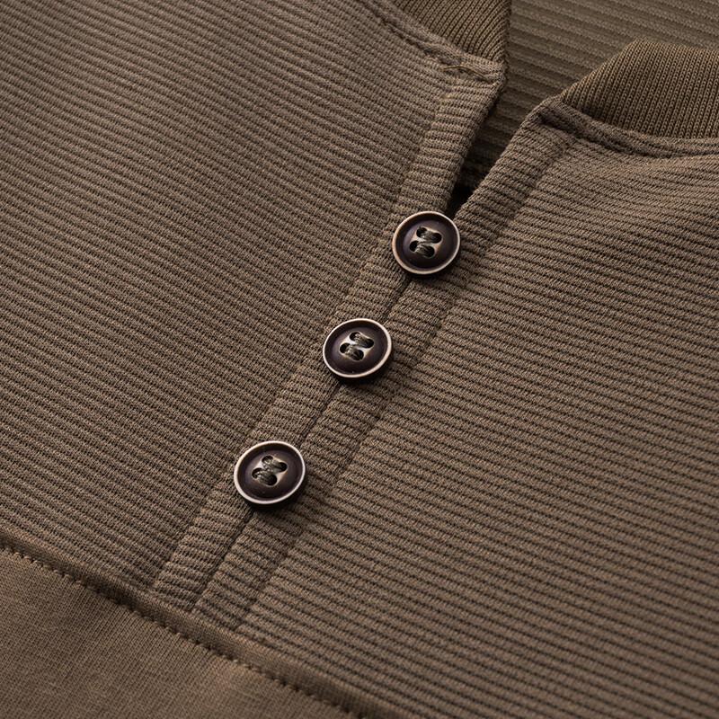 Men's Plus Size Short Sleeve Henley T-Shirt