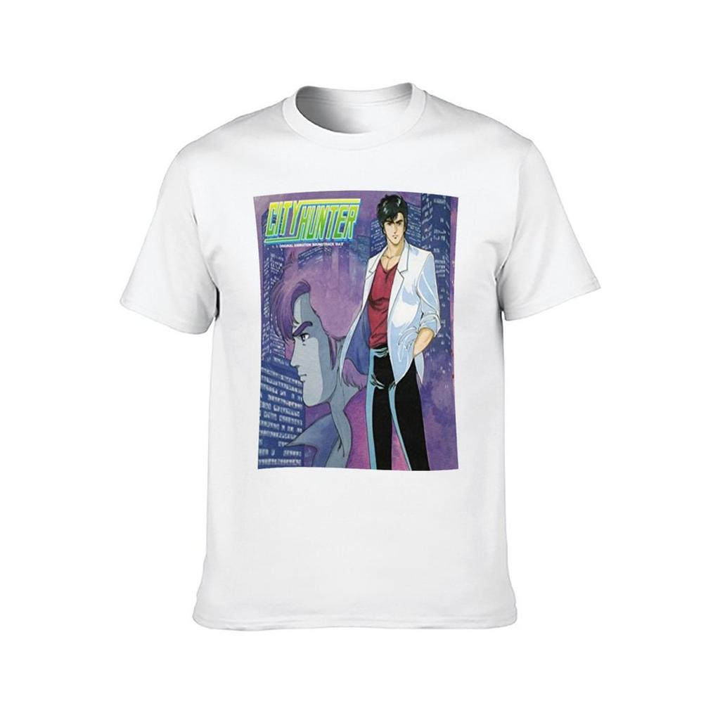 City Hunter : Ryo Saeba/Nicky Larson T-Shirt Man T Shirt Graphic Printed T Shirts for Man T-Shirt