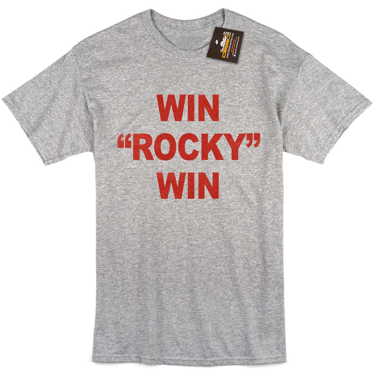 Win Rocky Win T-shirt Retro 70s 80s Boxing Film Movie Sly Stallone Icon Tee XXXL