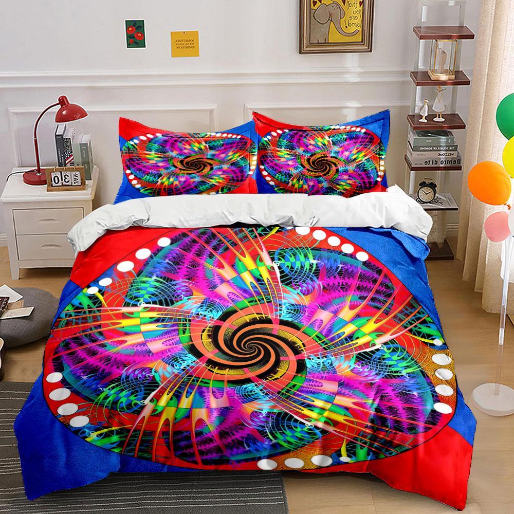 Colorful Abstract Art Set Soft Comfortable Duvet Cover Bedding Set Included 1*Duvet Cover & 2*Pillowcases, Gift