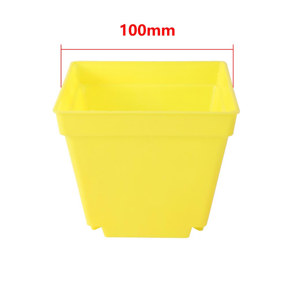 Mini Square Flower Pots Colorful Succulent Seedling Trays Plastic Nursery Planters DIY Plant Grow Boxes Garden Home Office Decor