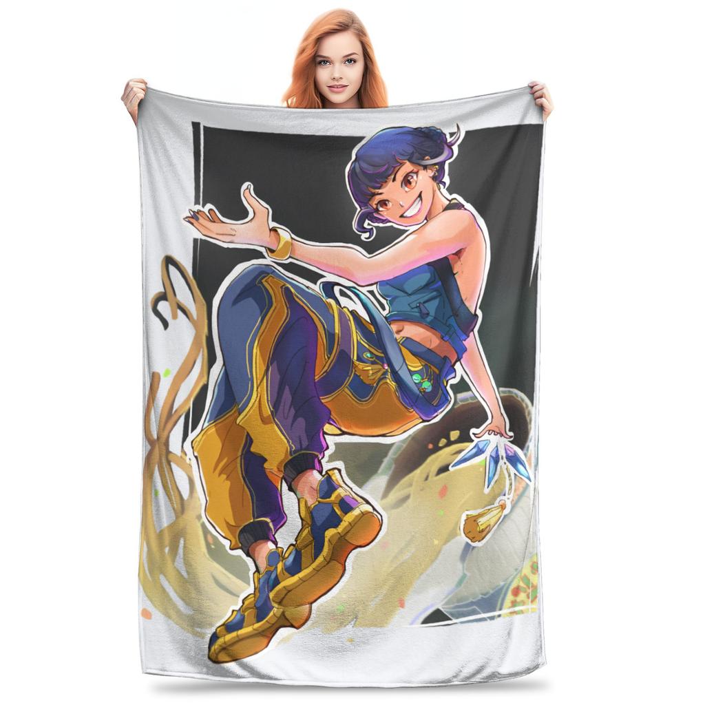 Saja Boys Huntrix Blanket Kpop Demon Hunters Flannel Awesome Warm Throw Blanket for Bedding Lounge  Winter