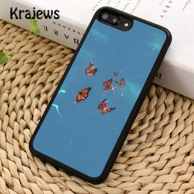 Luxury Blue Butterfly Butterflies Phone Case Cover For iPhone 17 Air 16 15 14 plus 12 13 pro max coque Fundas