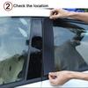 6Pcs Glossy Black Pillar Posts Door Window Trim Decoration Cover Stickers Styling For Nissan Altima 2008-2012