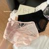 Ladies Summer Sexy Hollow Lace Extended Antibacterial Crotch Waist Triangle Briefs