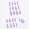 24Pcs/Set Matte Manicure Full Cover Nail Tips Ballerina Nail Coffin Fake Nail False Nails