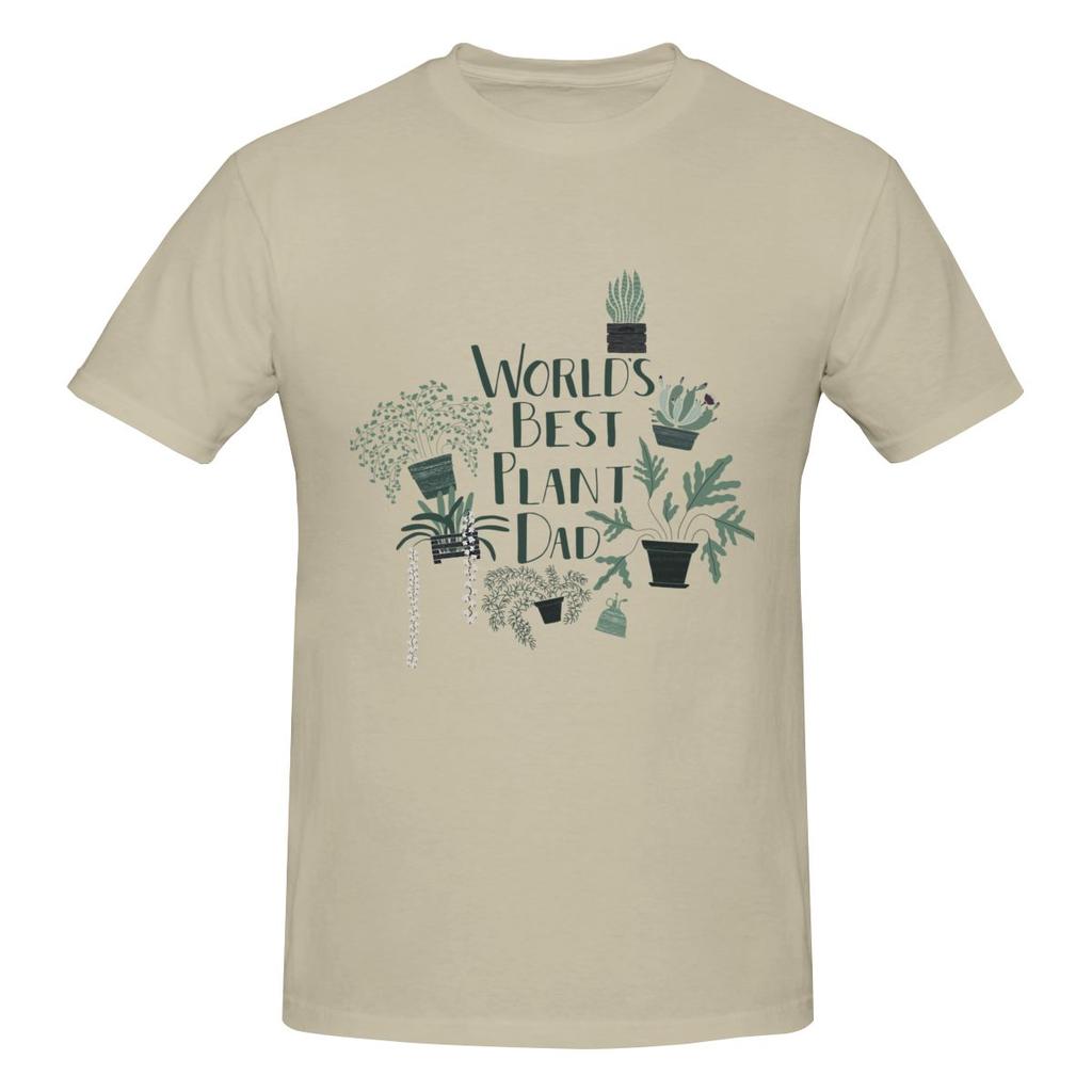 World S Best Plant Dad Slightly Wide Tshirt Artistic Girl Threediunisexsional Printing Cotton Tee