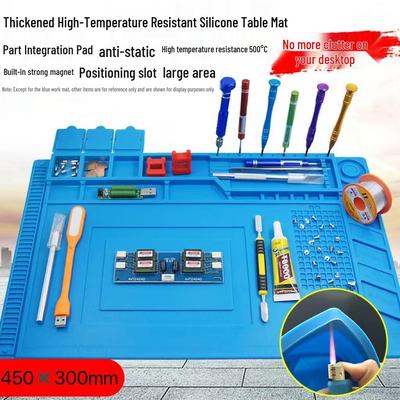 Hitzebeständige Silikon-Reparaturmatte für Handys & Computer - Dick, Rutschfest, Magnetisch, Antistatisch