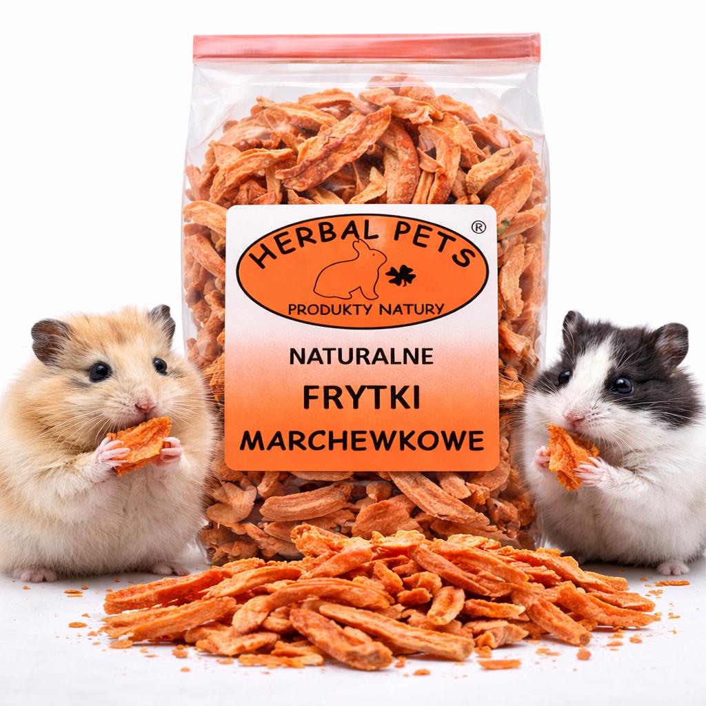 Frytki Marchewkowe - Naturalny Przysmak Dla Królików I Gryzoni 100G