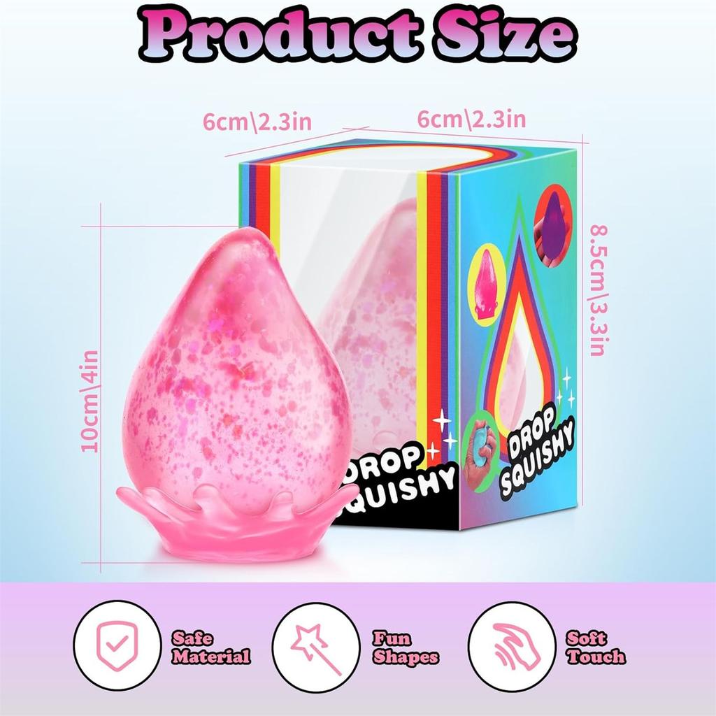 Ledové Squishy Kapky Sladové Cukrové Kuličky Fidget Hračky Stresová Kostka Úzkost Stresová Úleva Měkké Senzorické Uklidňující Hračky pro Děti Dospělé