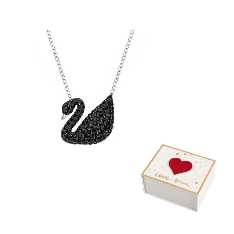 Swarovski Swan Pendant Necklace