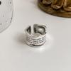 Niche Design Letters Carving Fashion Jewelry Vintage Ring Korean Style Ring Women Opening Ring