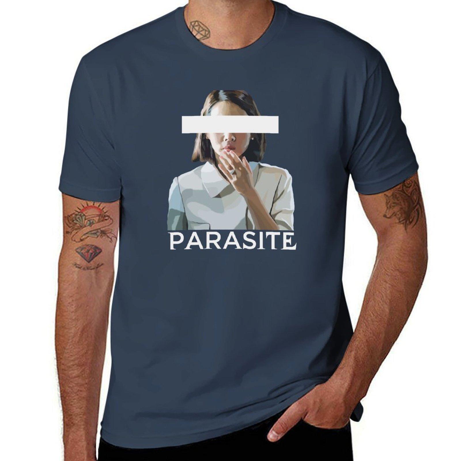 Appalled Face (Parasite) (No Eyes with Title) TShirt Stain Resistant Casual Tee S