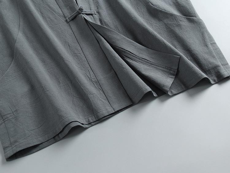 Men's Sleeveless Summer Linen Vest - Chinese Style Retro Tang Suit Waistcoat with Frog Button