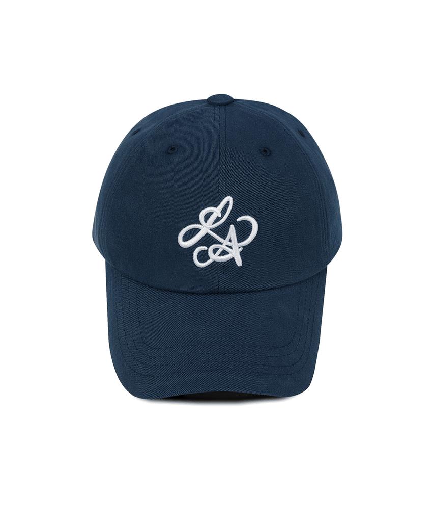 Line Binyu La Logo Cotton Ball Cap - Navy