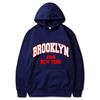 Autumn Winter Brooklyn1988 New York Printed Solid Color Hoodie Classic Coat Daily Casual Hoodie Street Sweatshirt Gift