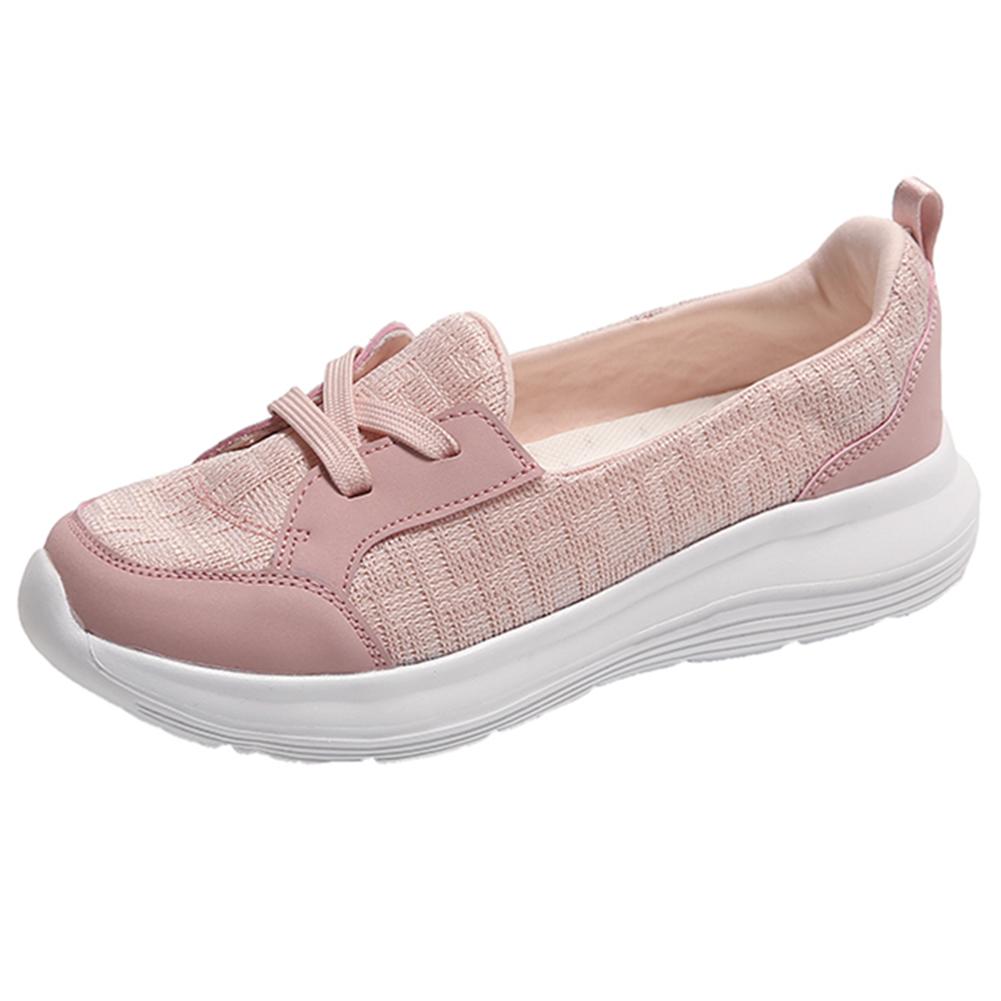 

Женская повседневная обувь Модная дышащая сетчатая обувь для ходьбы, балетки, кроссовки, женская обувь 2024, вулканизированная обувь, розовая женская обувь 42 розовый