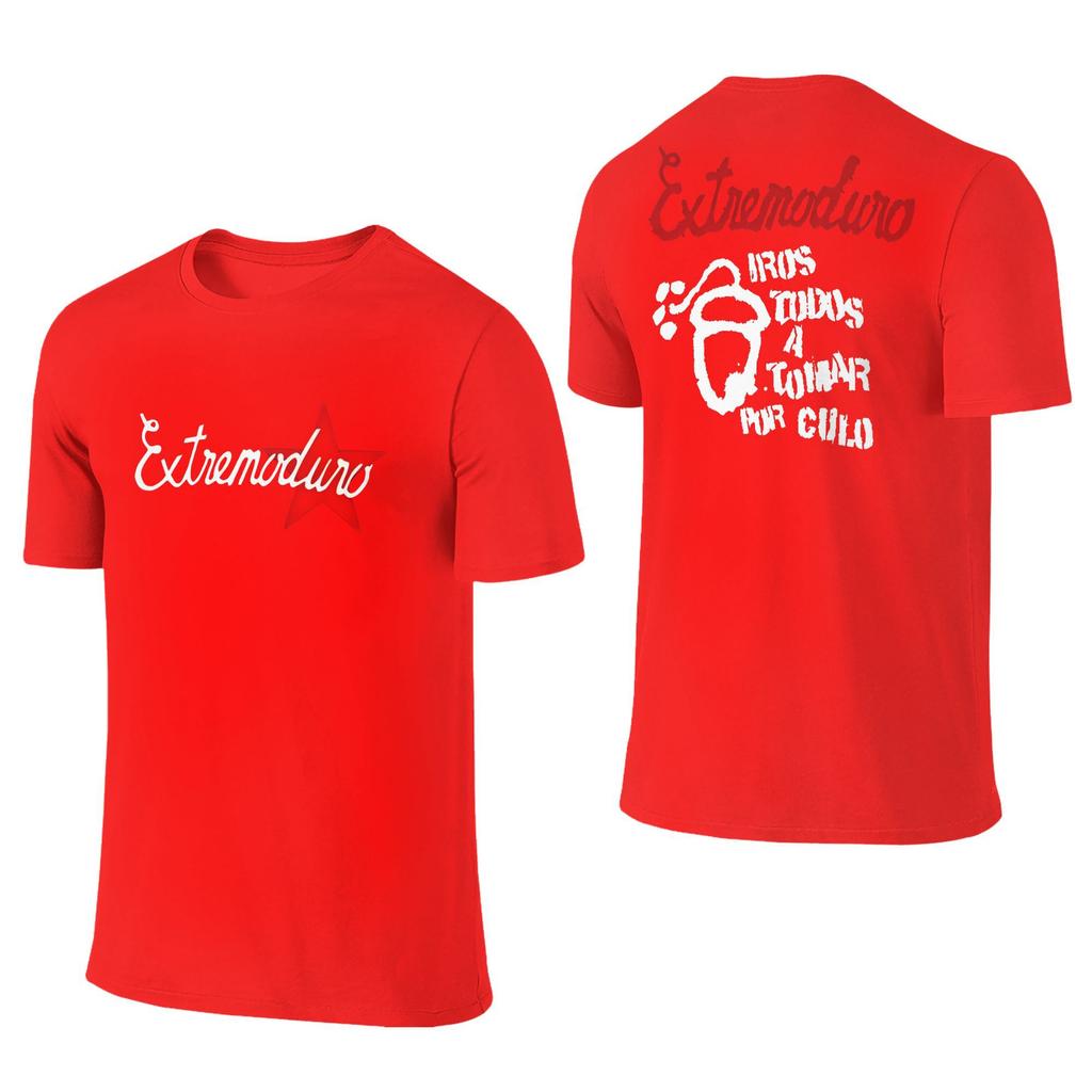 EXTREMODURO Band T-Shirt Men  Vintage Cotton Tees Round Neck Short Sleeve T Shirts Summer Clothes