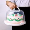 Cake Carrier with Lid and Handle Dustproof Round Cake Cover Portable Cake Box for Doughnuts Camping Desserts Cookies Dishes