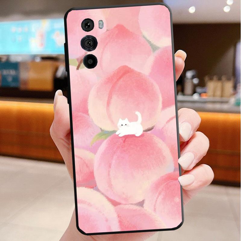 Cute Cat Phone Case For Motorola Edge 60 50 40 Pro 60 50 40 30 Ultra Neo Fusion Moto G Play G Stylus G Carcasas