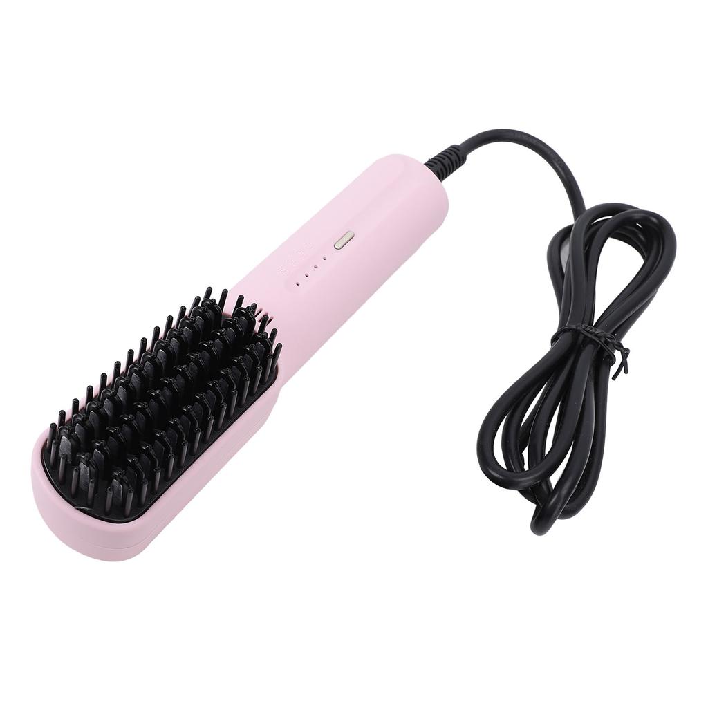 Hair Straightening Brush Negative Ionic Hair Straightener Brush Hairdressing Tool Heat Settings Anti