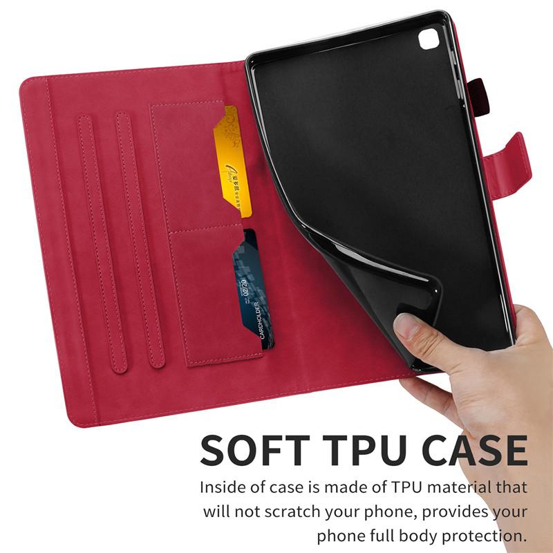 Tablet Kılıfı Coque Pour Samsung Dock Lite Sevimli Kawaii Kedi Krasnopainted Tablet Kapağı Pour Samsung Galaxy Tab Dock Lite Sm-p610 P615 Manyetik Kılıf