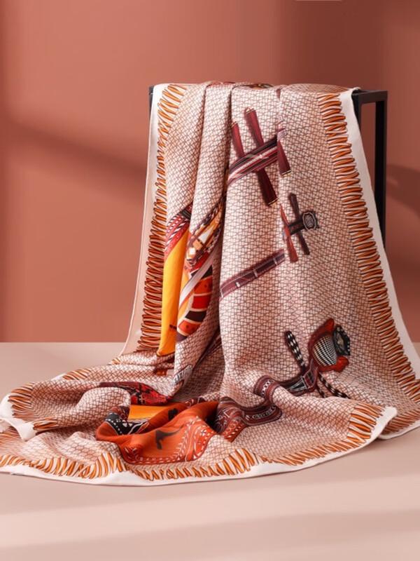 SIYUTANG 14 Momme Silk Twill Cloud Collar Scarf