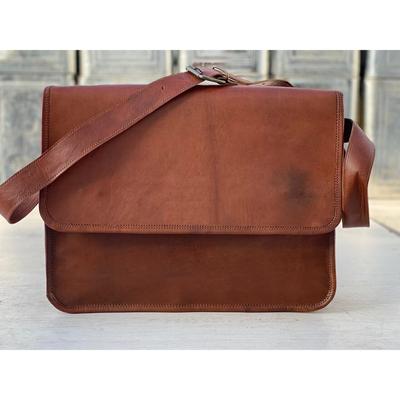 Women's Vintage Genuine Cow Leather Messenger Shoulder Laptop Bag Computer