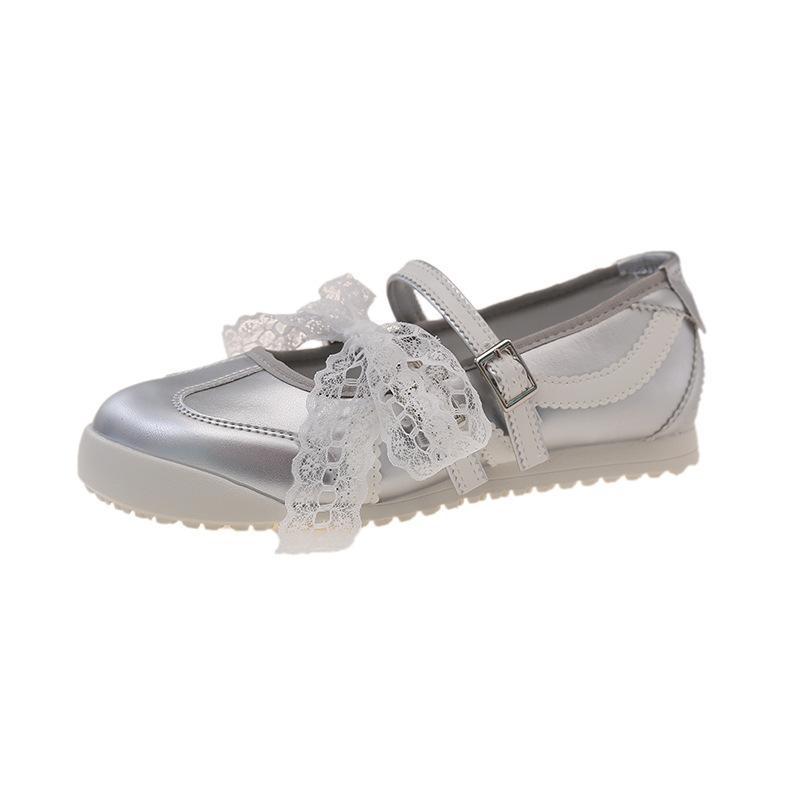 Fashion ballet style sweet single shoes 2025 summer French niche breathable soft sole casual versatile Mary Jane shoes