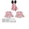 Halloween Blood Mesh Accessory Short Fingerless Wrist Gloves Spooky Skull Bow Hairpins for Halloween Masquerade Cosplay Party