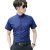 Summer Large Size Solid Color Short-sleeved Shirt Men's Professional Work Slim-fit Shirt
