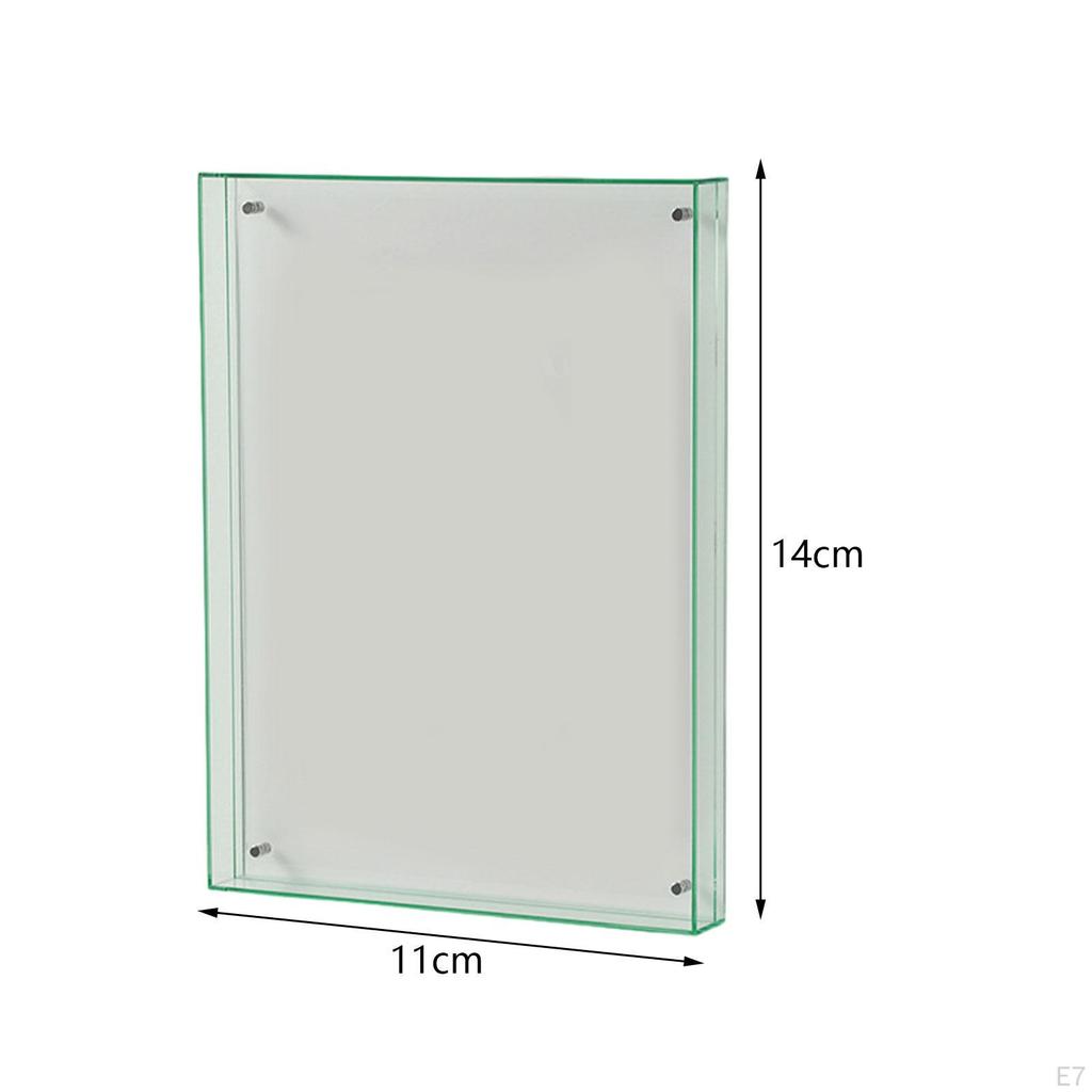 2.3inx3.5in Picture Frame Acrylic Frames Freestanding Hanging Decorative Photography Display
