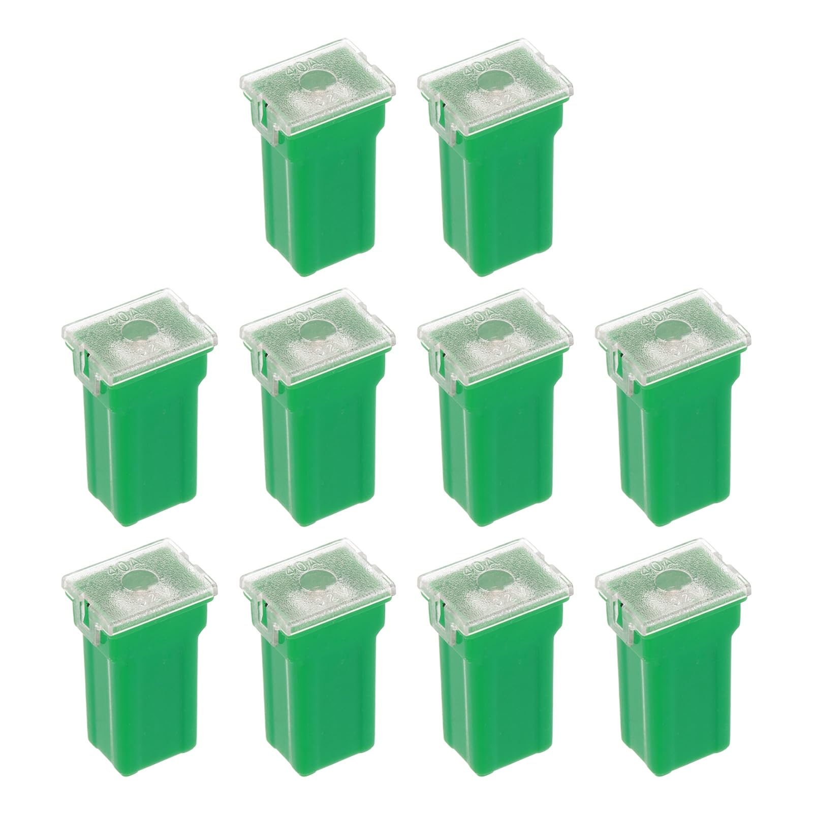 uxcell 10pcs High Profile Car Fuse 32V DC 40A Box
